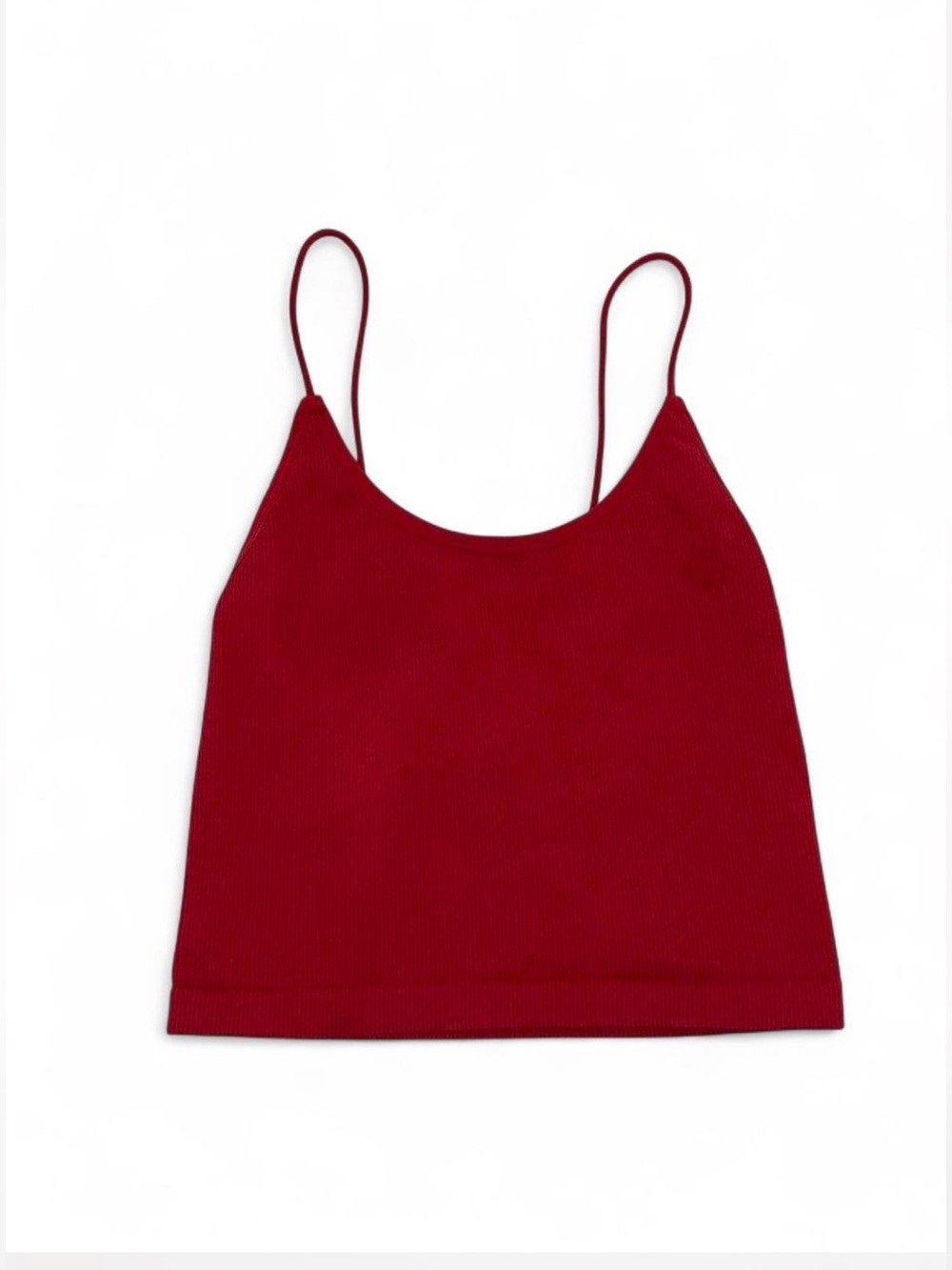 Red Spaghetti Strap Tank Top